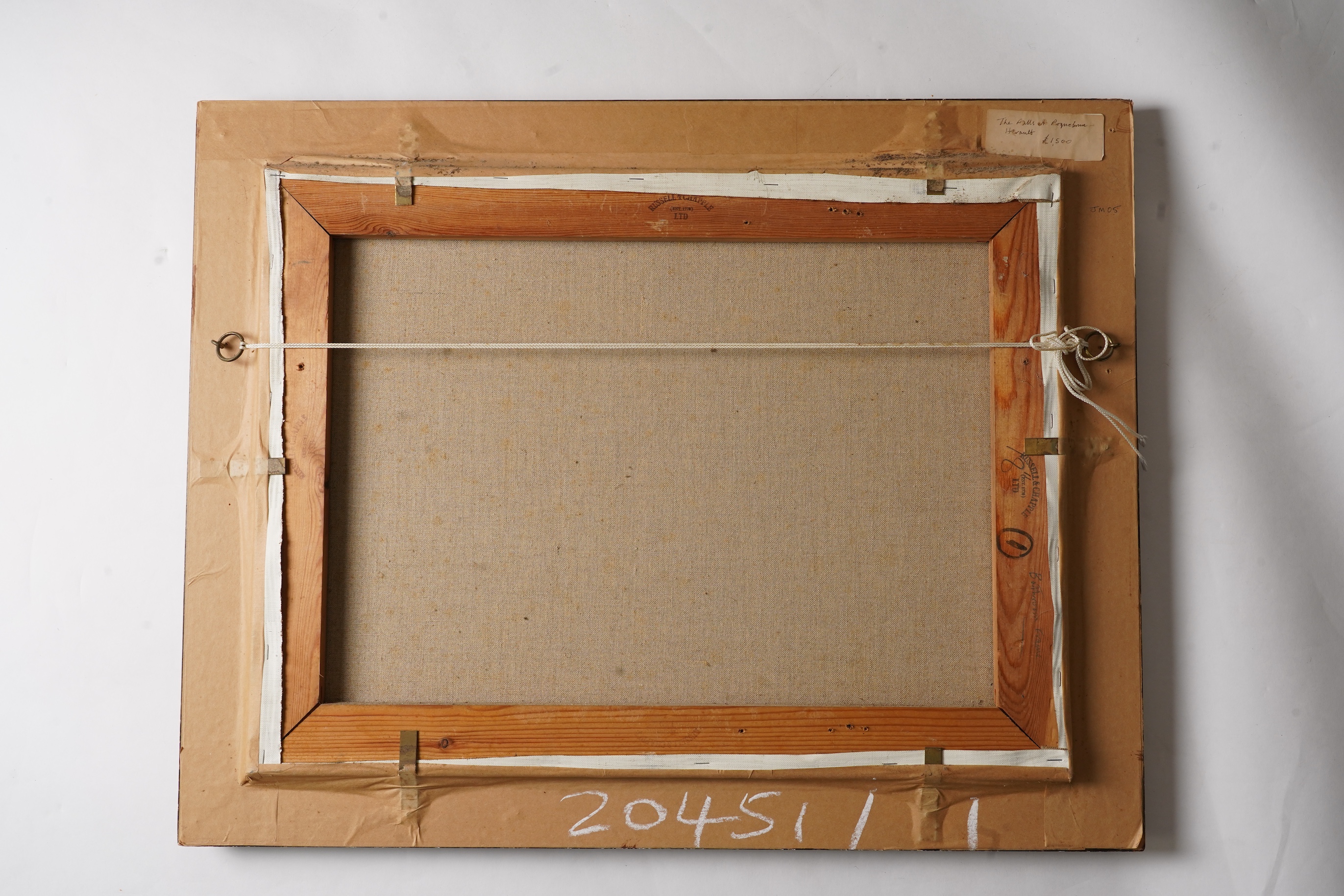 John Martin RBA, b. 1957, 'The Falls at Roquebrun, Herault'